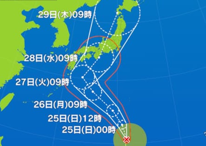 Typhoon No. 10 now hitting Japan